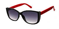 Солнечные женские очки с красной дужкой Rich-Person