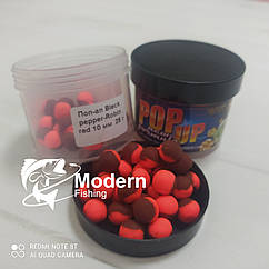 POP UPS TWO TONE "BLACK PEPPER-ROBIN RED" 10 мм 25 г