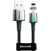 Кабель Baseus Zinc Magnetic Cable USB to Lightning 2.4A 1m CALXC-A01 Black