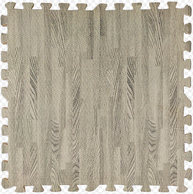 Пол пазл, м'яке модульне підлогове покриття Сіре дерево, EVA панелі-пазли для підлоги (МР9)