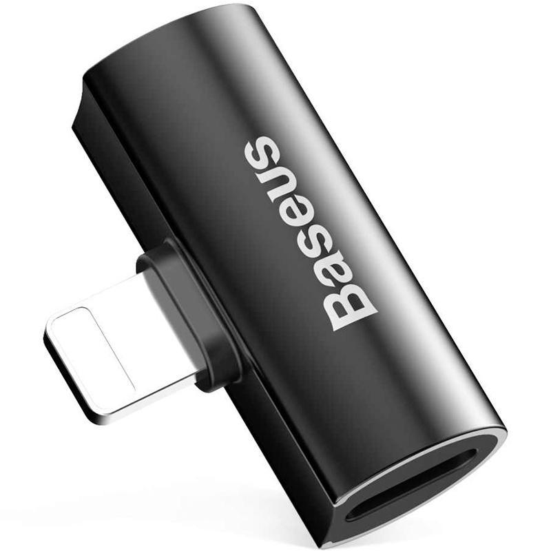 Перехідник адаптер Baseus L46 Lightning Male to 2 Lightning Female CAL46-01 Black