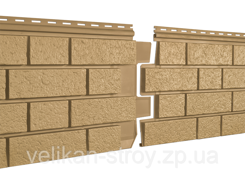 Сайдинг Stone House Клінкер гірчичний, 292х1950, 0,57м2/шт