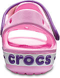 Босоніжки сандалії для дівчинки Крокси Крокбенд оригінал / Crocs Kids Crocband Sandal (12856), Рожеві, фото 7