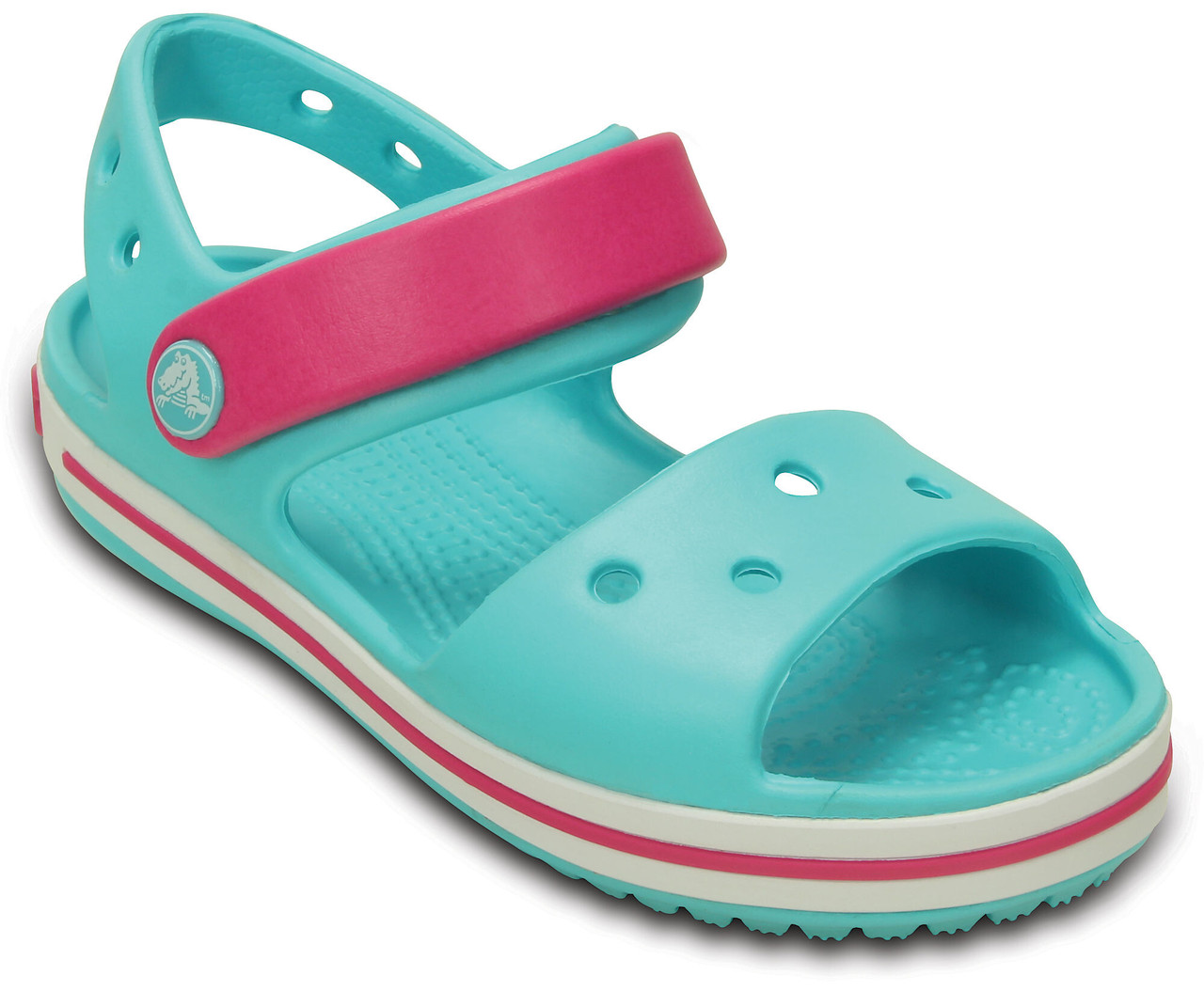 Босоніжки сандалії для дівчинки Крокси Крокбенд оригінал / Crocs Kids Crocband Sandal (12856), Блакитні