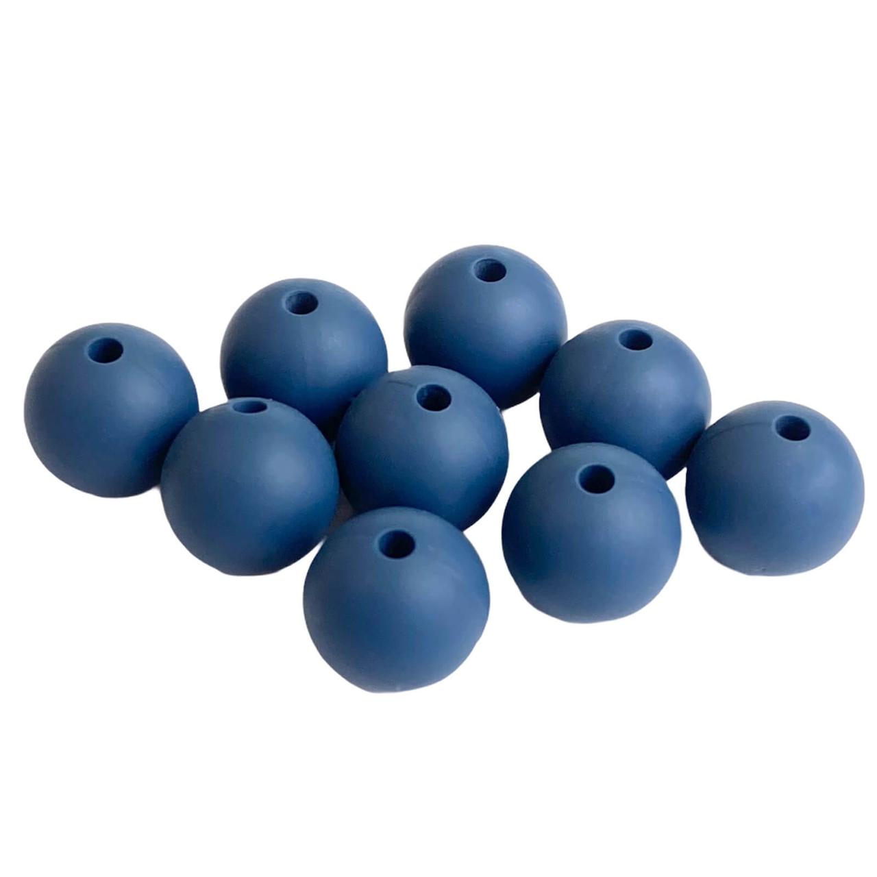 12мм (хакі) кругла, силіконова намистина, фото 1