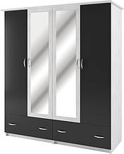 Шафа (шафа) з ДСП в спальню Соня антрацит/артвуд світлий Світ Меблів