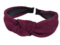 Стильный обруч для женщин из замши фиолетовый