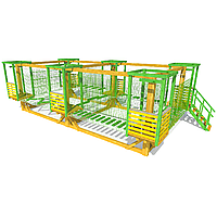 Модульний мотузковий парк з сітчастою страховкою, 7 етапів