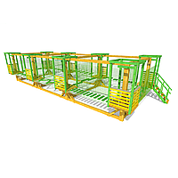 Модульний мотузковий парк з сітчастою страховкою, 10 етапів
