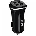 Автомобільний зарядний пристрій HOCO Z1 2 USB 2.1 A + кабель Lightning black, фото 3