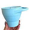 Силіконовий снек стакан для снеків, печива і фруктів. снечніца (бебі блю), фото 5