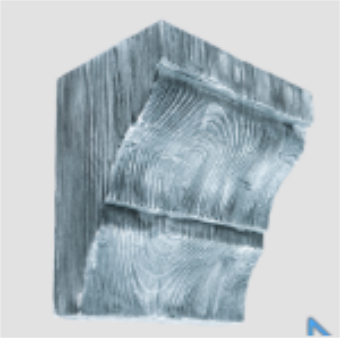 Консоль EQ 036 classic сіра 12х12 , лепний декор із поліуретану