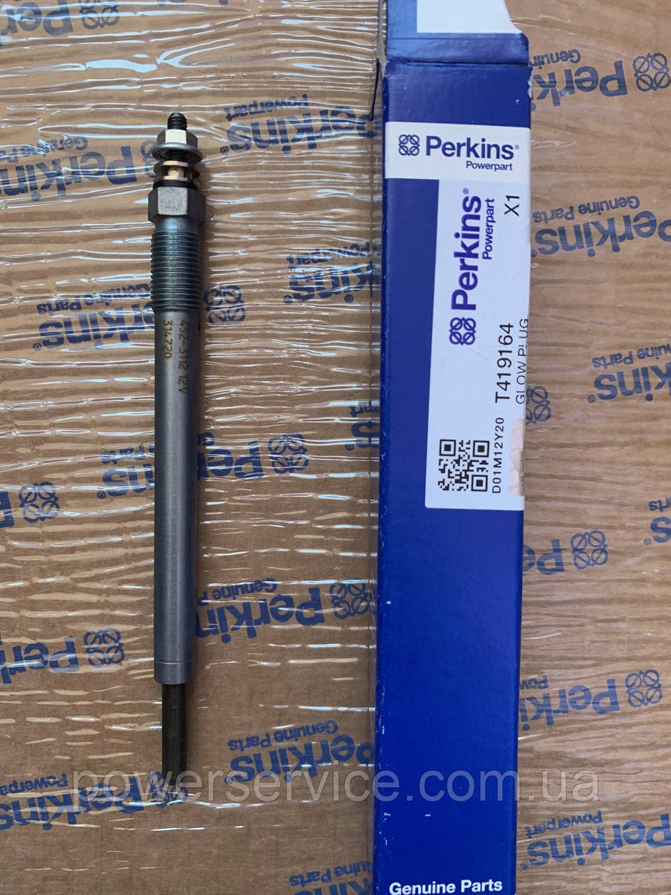 Оригінальна свічка накала T419164, 2666A023, 452-3112 Perkins, Перкінс, Перквінс