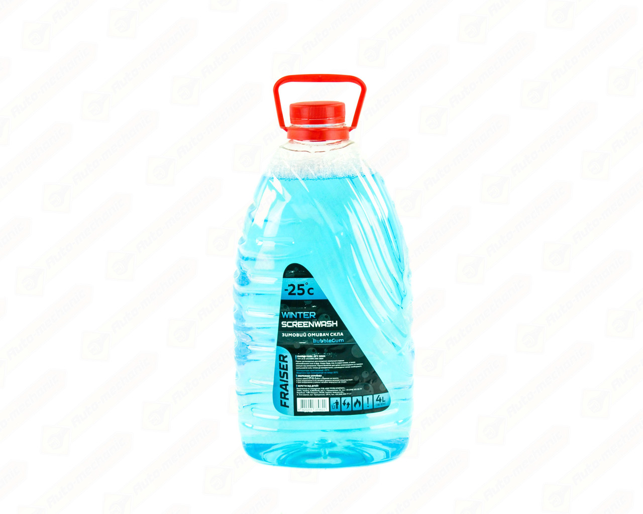 Рідина склоочисника (зимова, BubbleGum) -25C, 4л. - Auto France - FRAISERBG-254L, фото 1