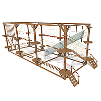 Модульный веревочный парк, 16 этапов