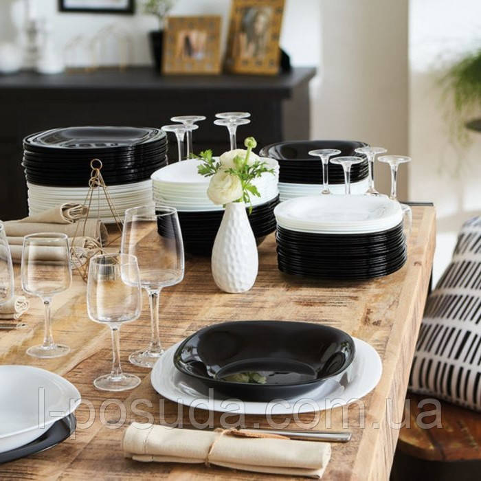 Чорна Тарілка глибока /супова LUMINARC CARINE 210мм, фото 1