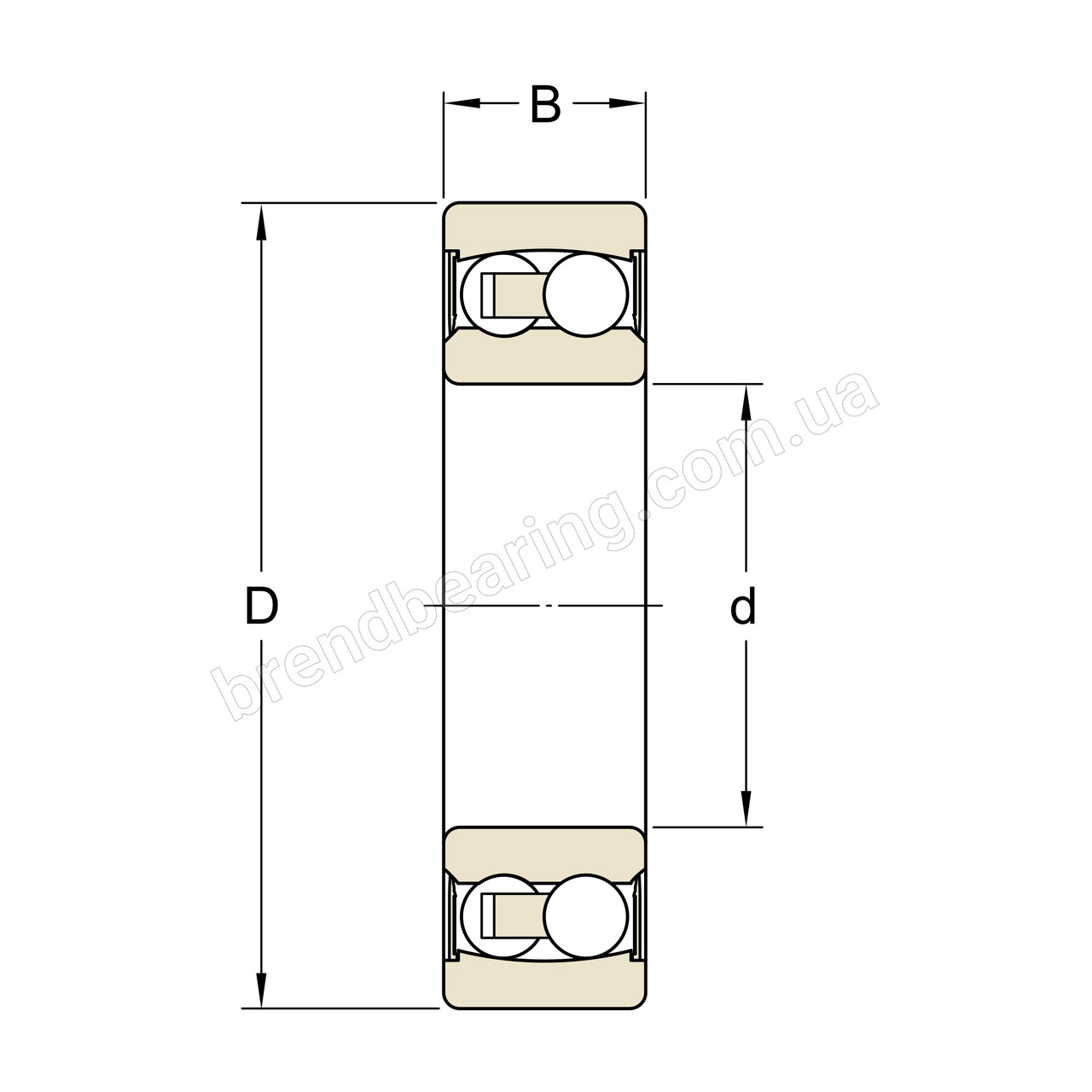 Підшипник SKF 2200 E-2RS1TN9