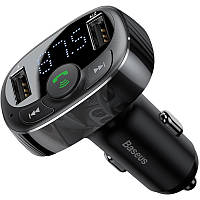 FM-Трансмиттер Модулятор Baseus T-Typed Bluetooth MP3 Charger CCTM-B01 Black