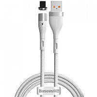 Кабель Baseus Zinc Fabric Magnetic Cable USB to Lightning 2.4A 1m CALXC-K02 White
