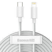 Кабель Baseus Simple Wisdom Cable Type-C to Lightning Kit 5A 1.5m 2PCS-Set 1.5m TZCATLZJ-02 White