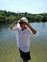 Чоловіча натуральна сорочка з капюшоном для купання та пляжу. ХС-12ХЛ