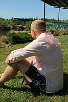 Тонка чоловіча сорочка з капюшоном із батисту. ХС-12ХЛ. Колір в асортименті