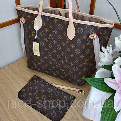 Сумка Louis Vuitton Neverfull Меdium монограм класична, фото 4