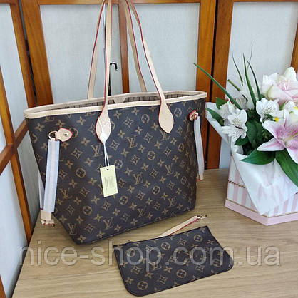 Сумка Louis Vuitton Neverfull Меdium монограм класична, фото 3