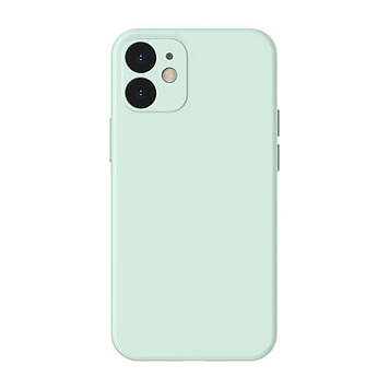 Чохол Baseus для iPhone 12 Liquid Silica Gel, Mint green (WIAPIPH61N-YT6B)