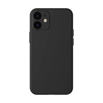 Чохол Baseus для iPhone 12 Liquid Silica Gel, Classic black (WIAPIPH61N-YT01)