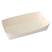 Лоток для суші білий картон 220х110 мм. h = 45 мм. човен big (200)