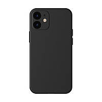 Чохол Baseus для iPhone 12 Liquid Silica Gel, Classic black (WIAPIPH61N-YT01)