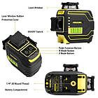 НАЙЯСКРАВІШИЙ В УКРАЇНІ ᐉ ᐉ Лазерний рівень Firecore F94T-XG➤ ГАРАНТІЯ 1рік ➤ штатив 1,2м, фото 3