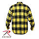 Сорочка чоловіча фланельова Буффало Heavyweight Buffalo Plaid Flannel Shirt колір жовтий Rotcho USA, фото 4