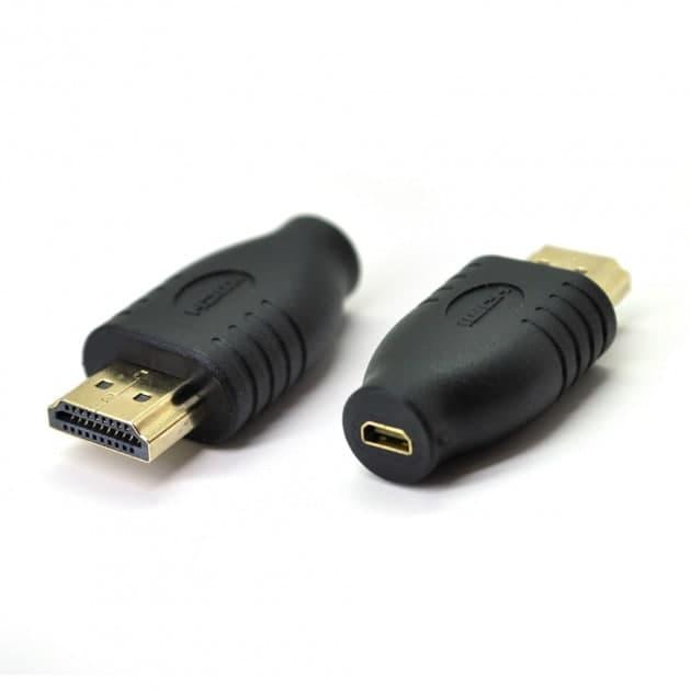 Перехідник micro hdmi(мама)-hdmi(папа) new