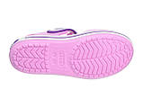 Босоніжки сандалії для дівчинки Крокси Крокбенд оригінал / Crocs Kids Crocband Sandal (12856), Рожеві, фото 6