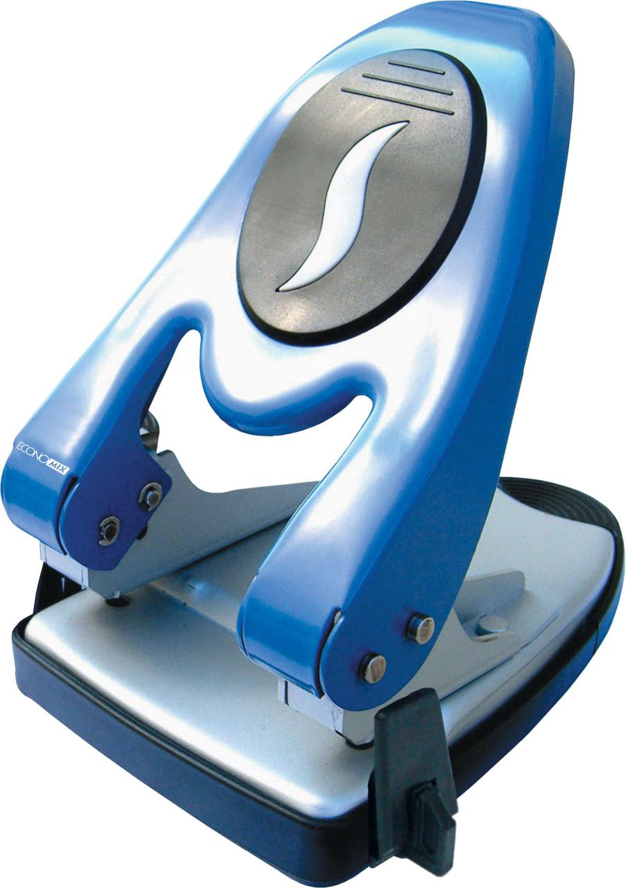 Діркопробивач з лінійкою, металевий, потужний, до 60арк. Economix E40119