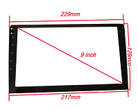 229*129*217 мм 9 дюймов закаленное стекло с рамкой для Junsun andoid магнитол и подобных