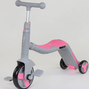 Самокат беговел-велосипед 3в1 Best Scooter JT 90601, СВІТЛО, 8 МЕЛОДІЙ, ЗВУКИ МОТОРА