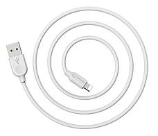 Кабель для зарядки телефона/ смартфона Borofone BX14 LinkJet USB - Lightning 2.4 А 1 м Білий, фото 3