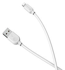 Кабель для зарядки телефона/ смартфона Borofone BX14 LinkJet USB - Lightning 2.4 А 1 м Білий, фото 6