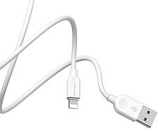 Кабель для зарядки телефона/ смартфона Borofone BX14 LinkJet USB - Lightning 2.4 А 2 м Білий, фото 6