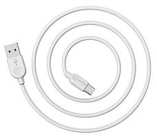 Кабель для зарядки телефона/ смартфона Borofone BX14 LinkJet USB - Type-C 2.4 А 1 м Білий, фото 3