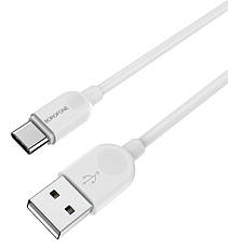 Кабель для зарядки телефона/ смартфона Borofone BX14 LinkJet USB - Type-C 2.4 А 1 м Білий, фото 5