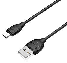 Кабель для зарядки телефона/ смартфона Borofone BX19 Benefit USB - Micro-USB 1.3 А 1 м Чорний, фото 4