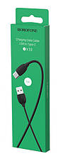 Кабель для зарядки телефона/ смартфона Borofone BX19 Benefit USB - Type-C 1.3 А 1 м Чорний, фото 5