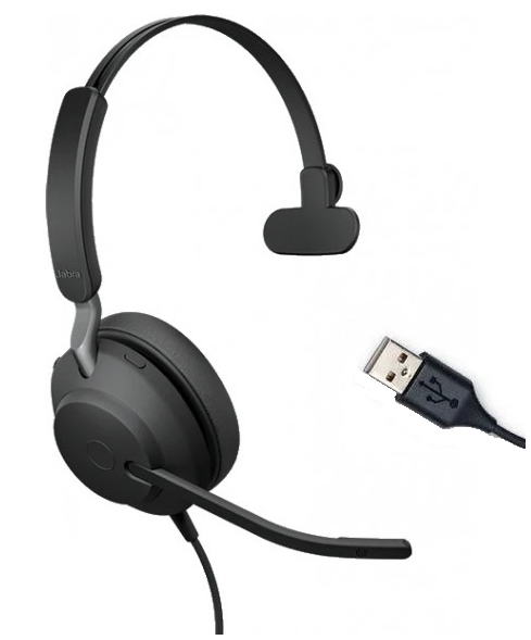 Гарнітура для кол-центру Jabra EVOLVE2 40 MS Mono