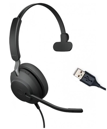 Гарнітура для кол-центру Jabra EVOLVE2 40 MS Mono, фото 1