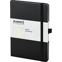 Книга записная Axent Partner Prime 8305-01-A, A5, 145x210 мм, 96 листов, клетка, твердая обложка, чёрная