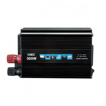 Інвертор автомобільний перетворювач UKC AC / DC 300W, 12V-220V S